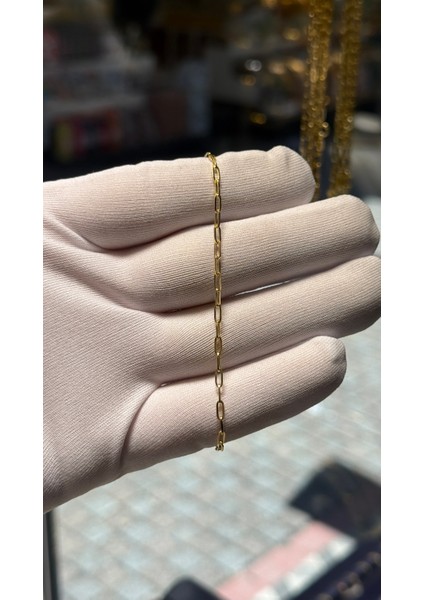 14 Ayar Altın Tasarım Ataç Bileklik fiyatları