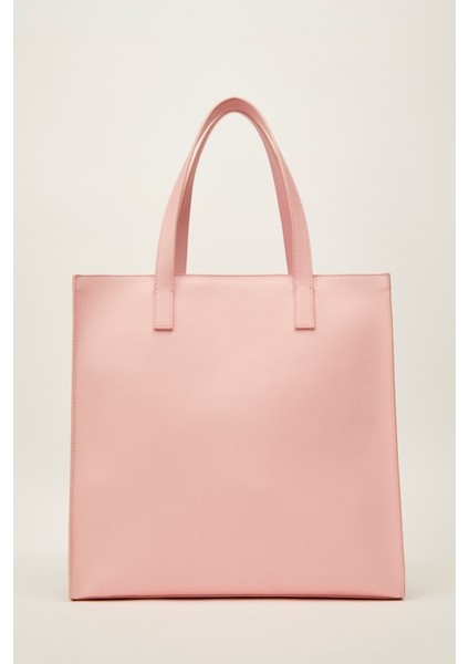 Pembe Ikonik Floral Desenli Küçük Çanta TBSS25FIB071