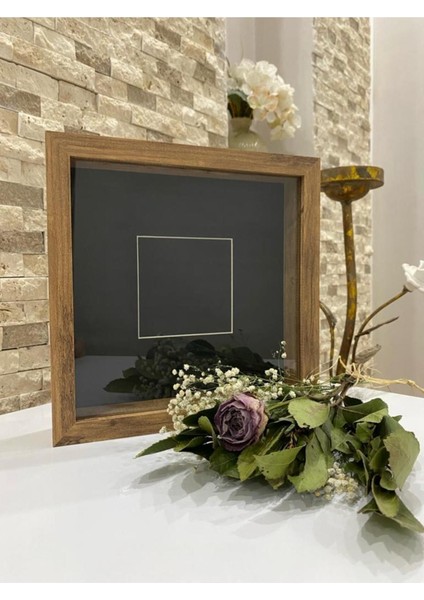 25 x 25 x 3 Atlantik Çam Cam Lı Paspartu Lu Derinlikli Anı Hatıra Çerçevesi Gül Kutusu fiyatları