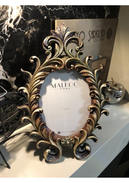 Oval Sarmaşık Çerçeve Dk Karışık 15 x 20 fiyatları