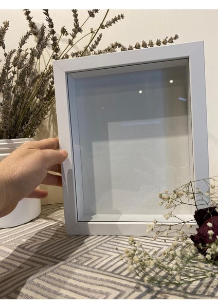20 x 25 x 3 Camlı Derinlikli Anı Çerçevesi Derinlikli Anı Hatıra Çerçevesi Gül Söz Nişan Çiçeği Kutusu