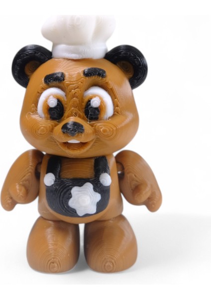 Hareketli Mini Şef Ayı Figürü