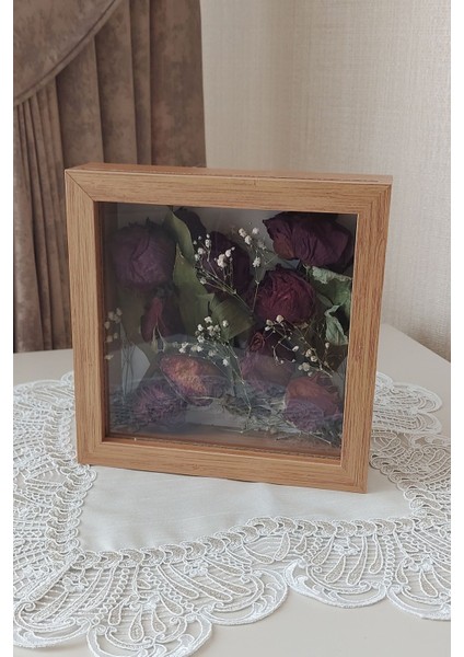 20 x 20 x 5 cm Anı Çerçevesi! Yeni Moda Çiçek Anı Çerçevesi!