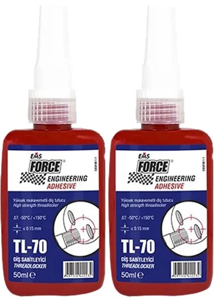 Yüksek Kuvvet Civata Sabitleyici Force Tl-70 50 ml 2 Adet
