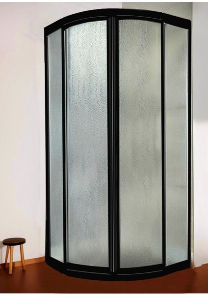 Duşakabin Oval Mika Camlı 70X70 (Teknesiz)