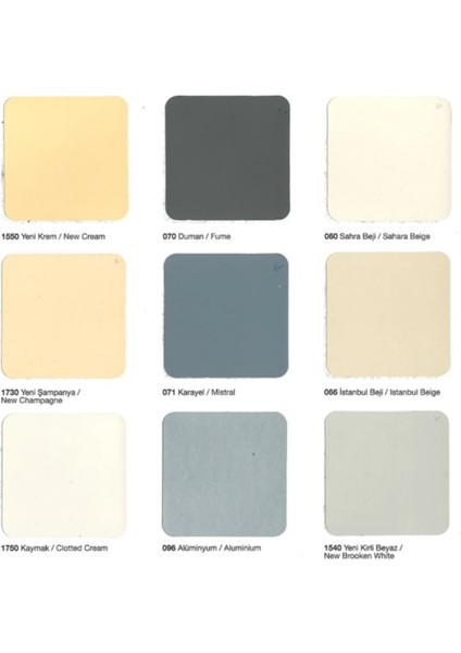 Primera Parlak Yağlı Boya Kaymak 0,75LT modelleri