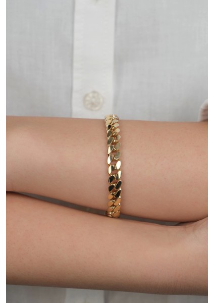 14 Ayar Altın Taşlı Gurmet Zincir 829