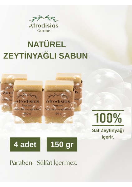 Natürel Zeytinyağlı Sabun - 4’lü Paket