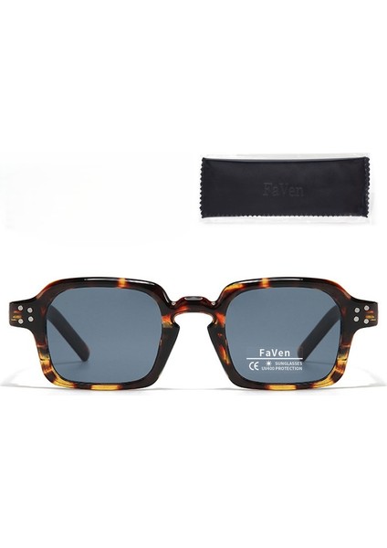 Güneş Gözlük Vogue Retro Polarize Leoparlı Gözlük (Yurt Dışından)