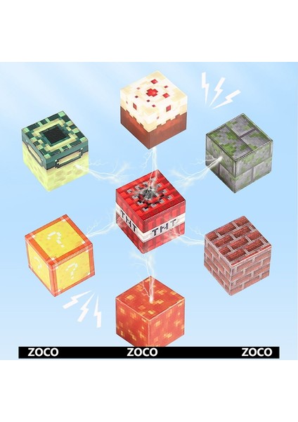 Orijinal Minecraft Dıy Manyetik Yapı Blokları Manyetik Eğitici Oyuncaklar 20 Paket (Yurt Dışından)