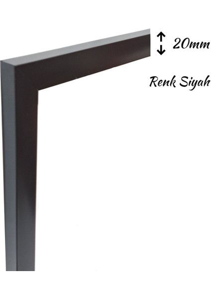Puzzle Çerçevesi 260 Parça ve 500 Parça 48 cm x 33 cm Renk Siyah Ön Yüzey Kırılmaz Antireflektif