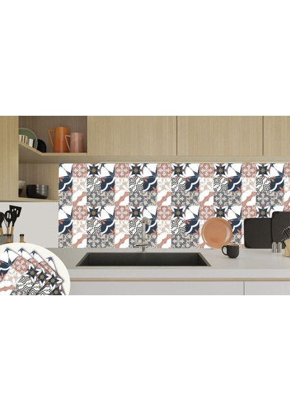 Kendinden Yapışkanlı Küba Desenli Pvc Karo 30X30 cm (33 Adet) 3m2 indirimleri