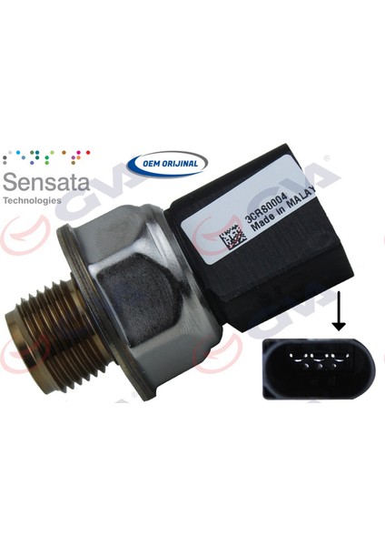 Yakit Basinç Sensörü 3 Fiş Golf-A3-Leon-Octavia 1.6-2.0tdi 12- A4 13-16 Gnzrz