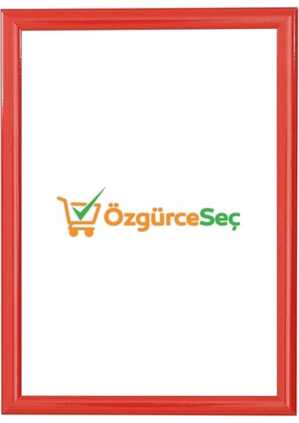 B3 (35X50) Kırmızı Alüminyum Çerçeve Açılır Kapanır Gönye Köşe 25MM 5 Adet