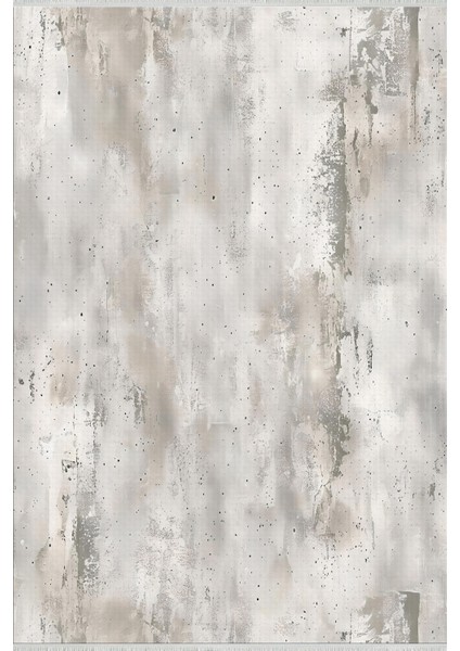 Gri Beton Desenli Halı – Modern & Minimal Kaymaz Taban