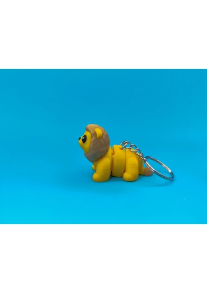 Sevimli Aslan Anahtarlık – 3D Baskı Özel Tasarım