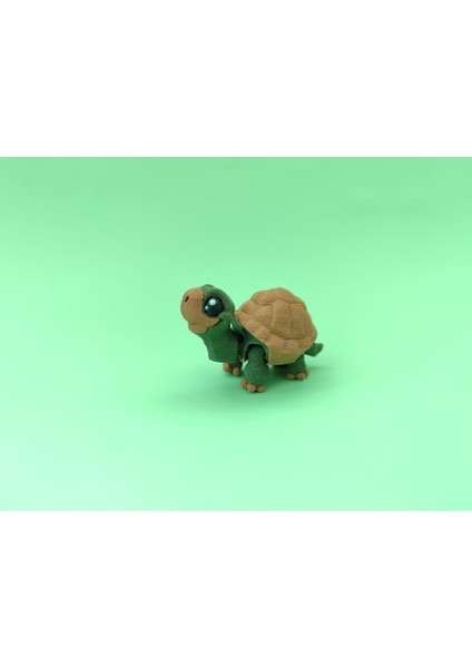 Sevimli Kaplumbağa Figürü – Hareketli Eklemli 3D Oyuncak