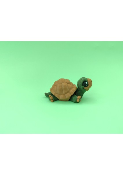 Sevimli Kaplumbağa Figürü – Hareketli Eklemli 3D Oyuncak