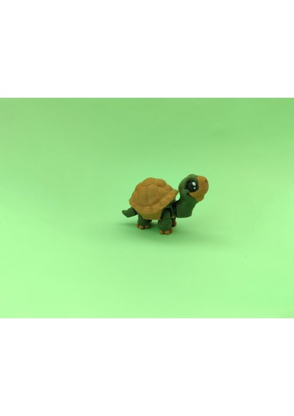 Sevimli Kaplumbağa Figürü – Hareketli Eklemli 3D Oyuncak