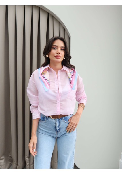 Cep Detay Çizgi Desen Gömlek fiyatları