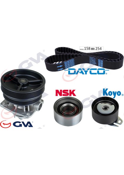 Devirdaimli Eksantrik Gergi Kiti 158X254 Brava 95-01 -Doblo 01- -Palio-Albea 96- -Marea 97-02 1.6 Gnzrz