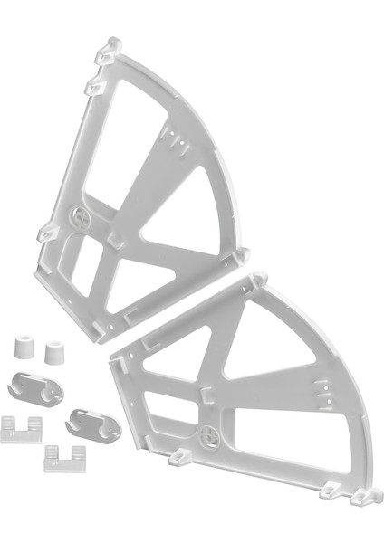 Gri Renk Açılır Kapanır Ayakkabılık Raf Bağlantı Aparatı Plastik 1 Takım Sağ Sol Farklı Bölmeli indirimleri