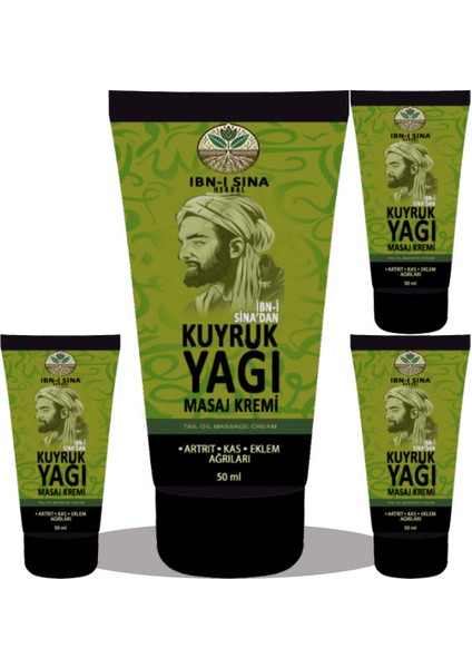 Kuyruk Yağı Kremi Sırt Bel Kas Diz Kol Bacaklar Uygulama Kremi 50ml