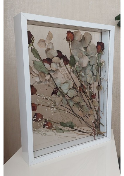 40 x 50 cm Çift Yönlü Derin Gül Çerçevesi! Gelin Buketi Çerçevesi!