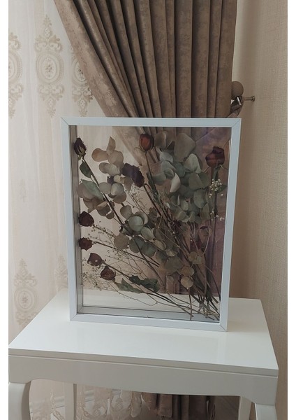 40 x 50 cm Çift Yönlü Derin Gül Çerçevesi! Gelin Buketi Çerçevesi!