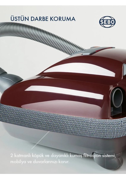 K3 Premium 890 W Toz Torbalı Elektrikli Süpürge