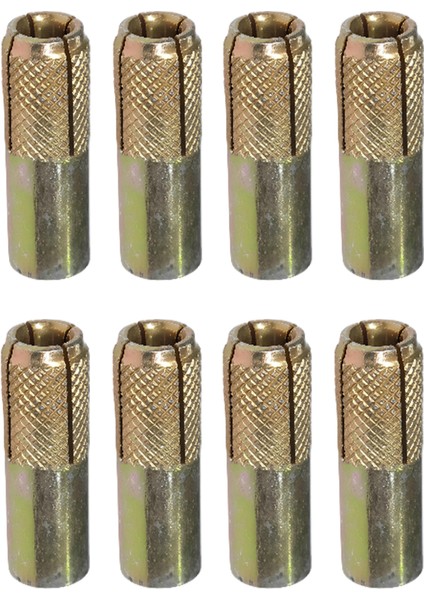 Çakma Çelik Dübel 8 Adet Iç Dişli M8X30 mm Raf Iskele Montaj Bağlantı Monte Tavan Asma Aparat