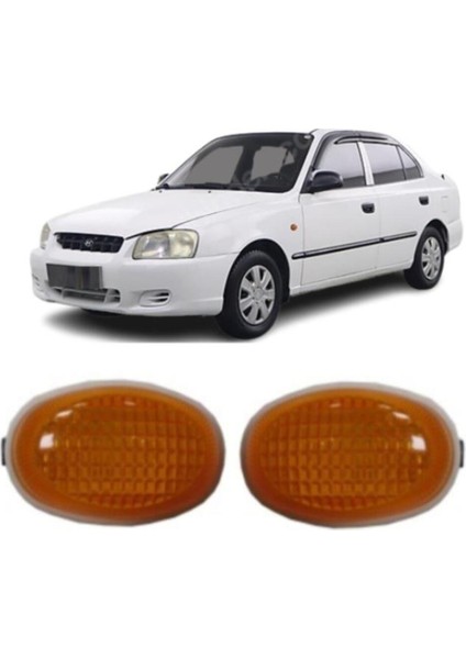 Hyundai Accent Sağ Sol Çamurluk Sinyal Lambası 2000--20002