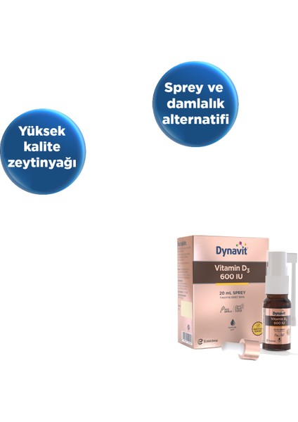 Vitamin D3 600 IU 20 mL Sprey - D3 Vitamini