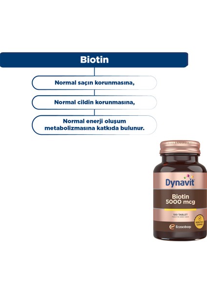 Biotin 5000 Mcg 100 Tablet