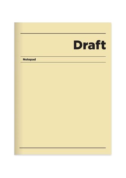 Keskin 14*20 120 Yp.çizgili Hafif Kağıt Sert Kapak Ciltli Draft Defter - Sarı