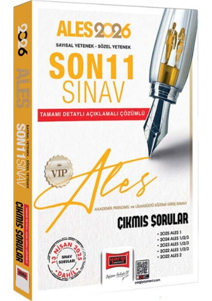 Yargı Yayınları 2026 Ales Vıp Son 11 Sınav Çıkmış Sorular