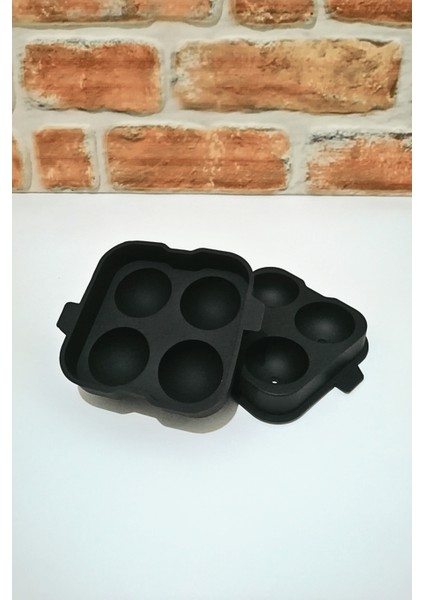 Büyük Boy Silikon Küre Buz Kalıbı - Çikolata Kalıbı-1 Adet