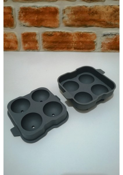 Büyük Boy Silikon Küre Buz Kalıbı - Çikolata Kalıbı-1 Adet fiyatları