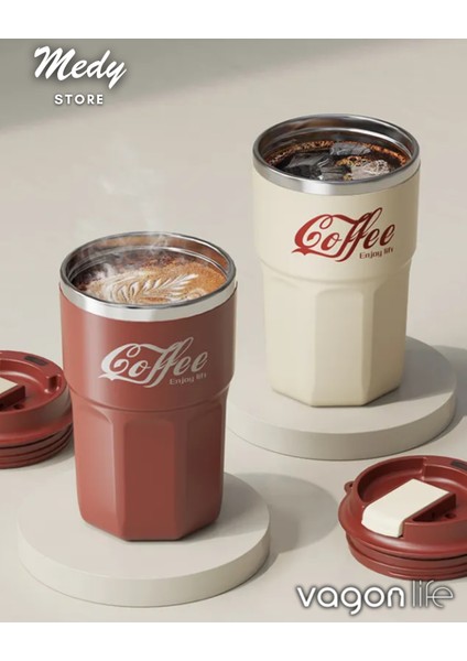 - Stainless Steel Mug Kahve Bardağı 450 ml