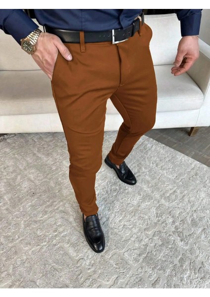 Casual Slim Fit Erkek Chıno Pantolon