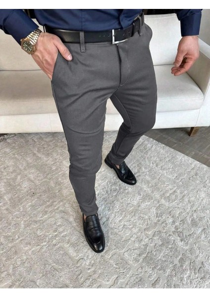 Casual Slim Fit Erkek Chıno Pantolon