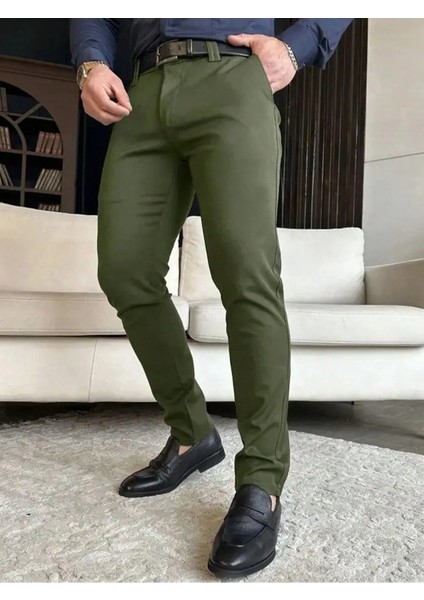 Casual Slim Fit Erkek Chıno Pantolon fiyatları
