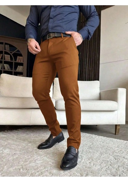 Casual Slim Fit Erkek Chıno Pantolon