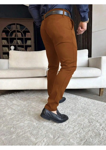Casual Slim Fit Erkek Chıno Pantolon