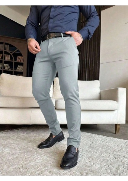 Casual Slim Fit Erkek Chıno Pantolon