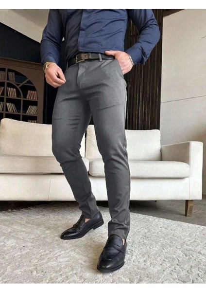 Casual Slim Fit Erkek Chıno Pantolon