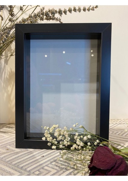 20 x 25 x 3 Camlı Derinlikli Anı Çerçevesi Derinlikli Anı Hatıra Çerçevesi Gül Söz Nişan Çiçeği Kutusu