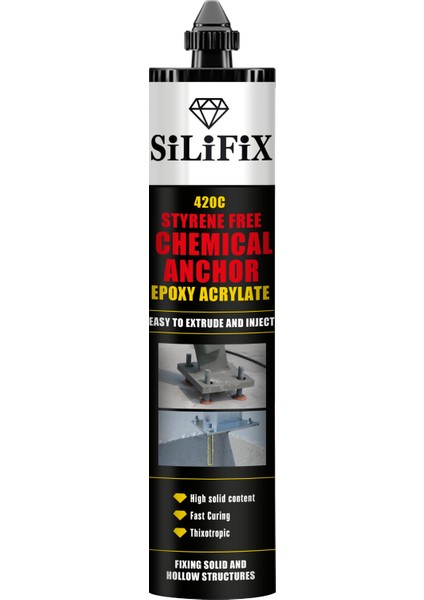 Kimyasal Dübel Epoksi (Polyester Değil) Ağır Dayanıklı (Silikon Tabancası Uyumlu) fiyatları