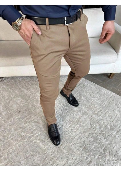 Casual Slim Fit Erkek Chıno Pantolon