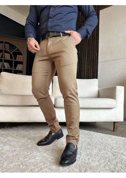 Casual Slim Fit Erkek Chıno Pantolon